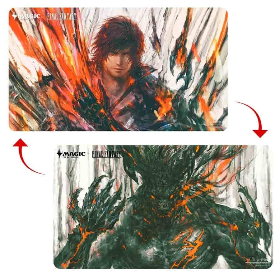 Image for FINAL FANTASY Double Sided Playmat for Magic: The Gathering - Premium Clive, Ifrit's Dominant - Playmats