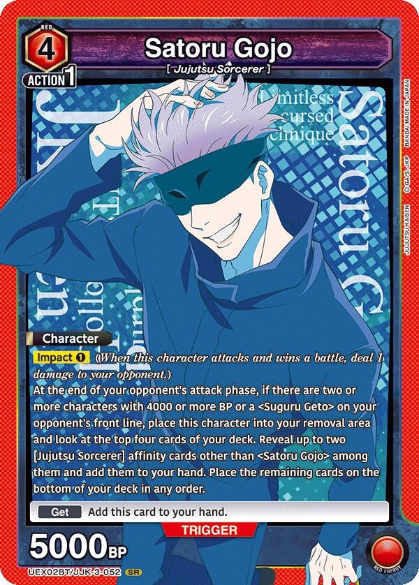 Image for Satoru Gojo (052) (UEX02BT/JJK-3-052) (UEX02BT: Jujutsu Kaisen Vol.2) (UEX02BT) - Union Arena