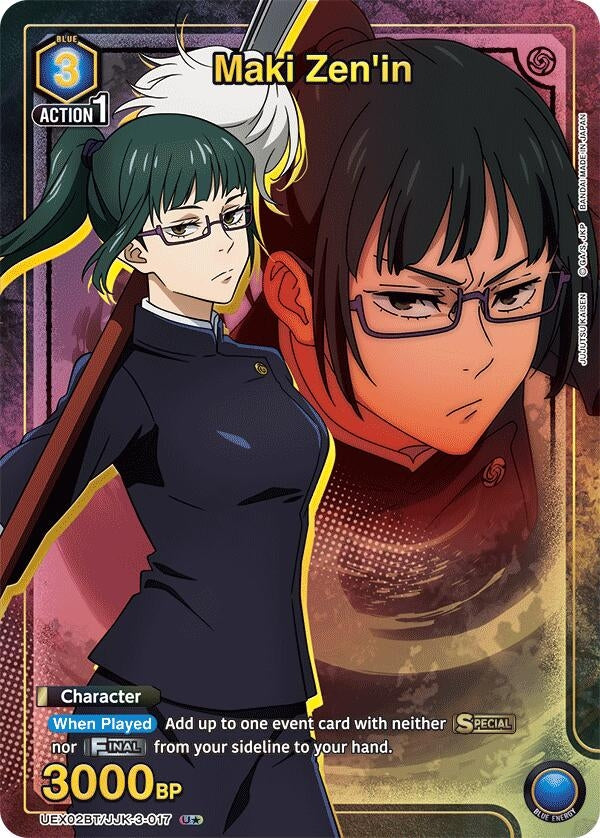 Image for Maki Zen'in (U*) (UEX02BT/JJK-3-017) (UEX02BT: Jujutsu Kaisen Vol.2) (UEX02BT) - Union Arena