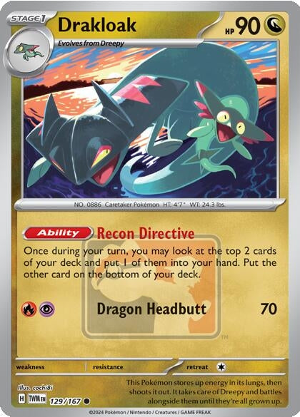 Image for Drakloak (129/167) (League & Championship Cards) (PR) - Pokemon