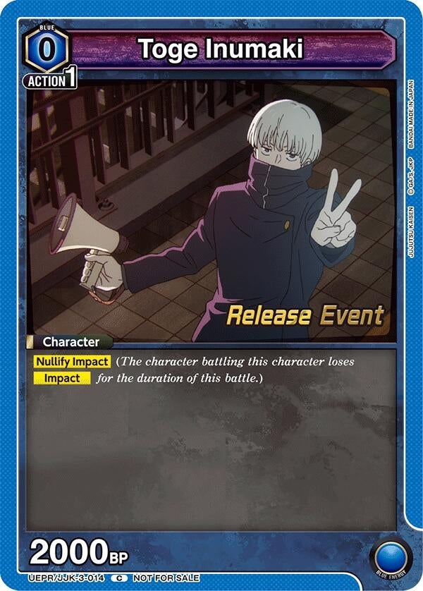 Image for Toge Inumaki (014) (UEPR/JJK-3-014) (UEX02BT: Jujutsu Kaisen Vol.2 Release Event Cards) (UEX02BT_RE) - Union Arena
