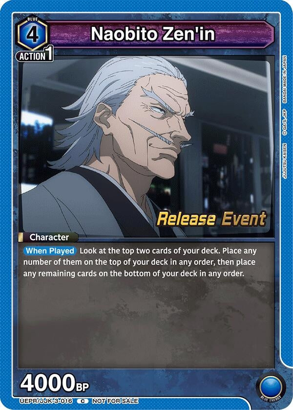 Image for Naobito Zen'in (UEPR/JJK-3-016) (UEX02BT: Jujutsu Kaisen Vol.2 Release Event Cards) (UEX02BT_RE) - Union Arena