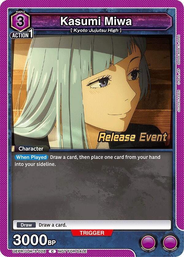 Image for Kasumi Miwa (UEPR/JJK-3-028) (UEX02BT: Jujutsu Kaisen Vol.2 Release Event Cards) (UEX02BT_RE) - Union Arena