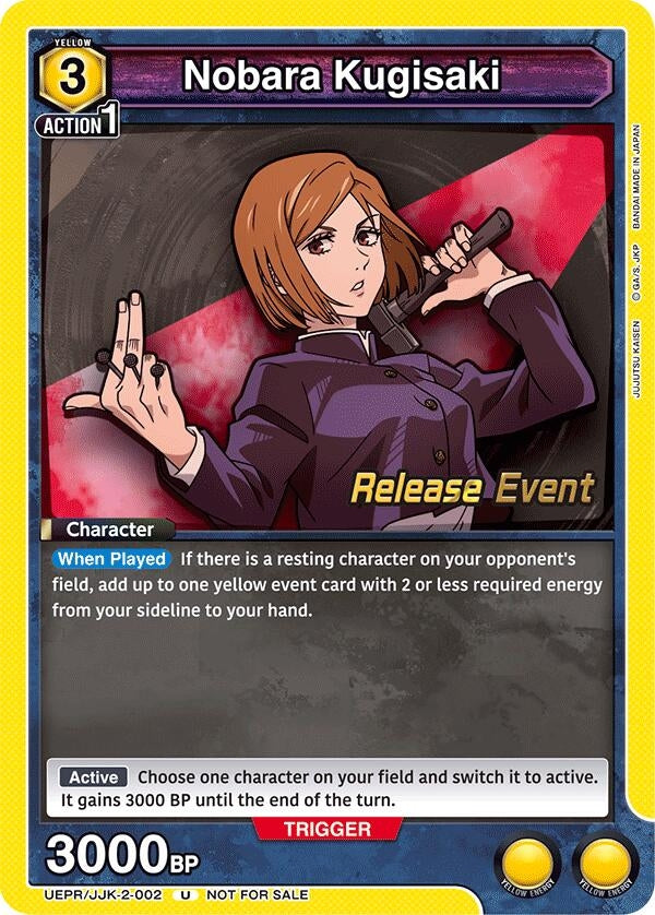 Image for Nobara Kugisaki (002) (UEPR/JJK-2-002) (UEX02BT: Jujutsu Kaisen Vol.2 Release Event Cards) (UEX02BT_RE) - Union Arena
