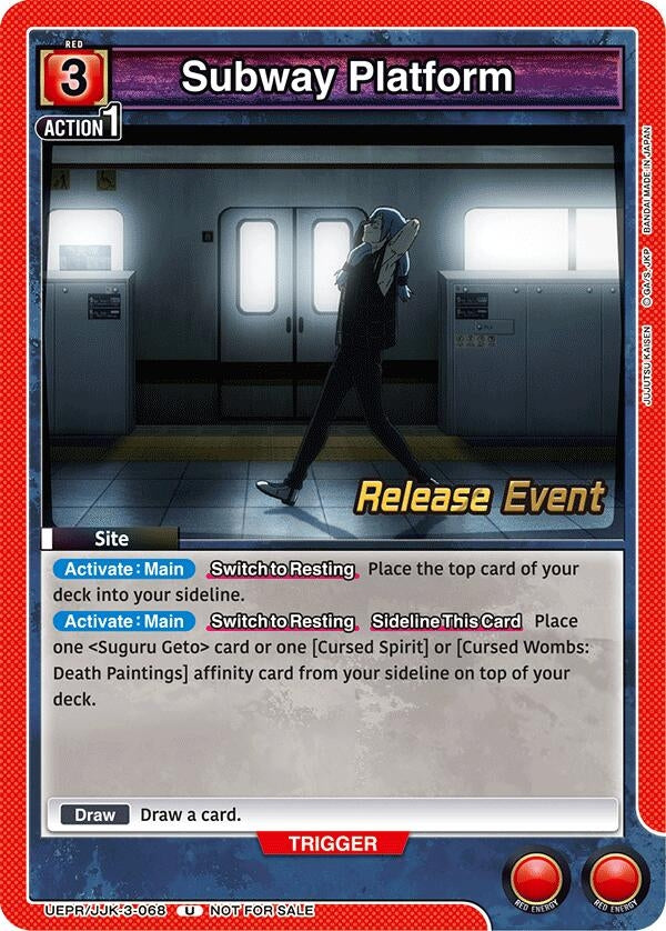 Image for Subway Platform (UEPR/JJK-3-068) (UEX02BT: Jujutsu Kaisen Vol.2 Release Event Cards) (UEX02BT_RE) - Union Arena