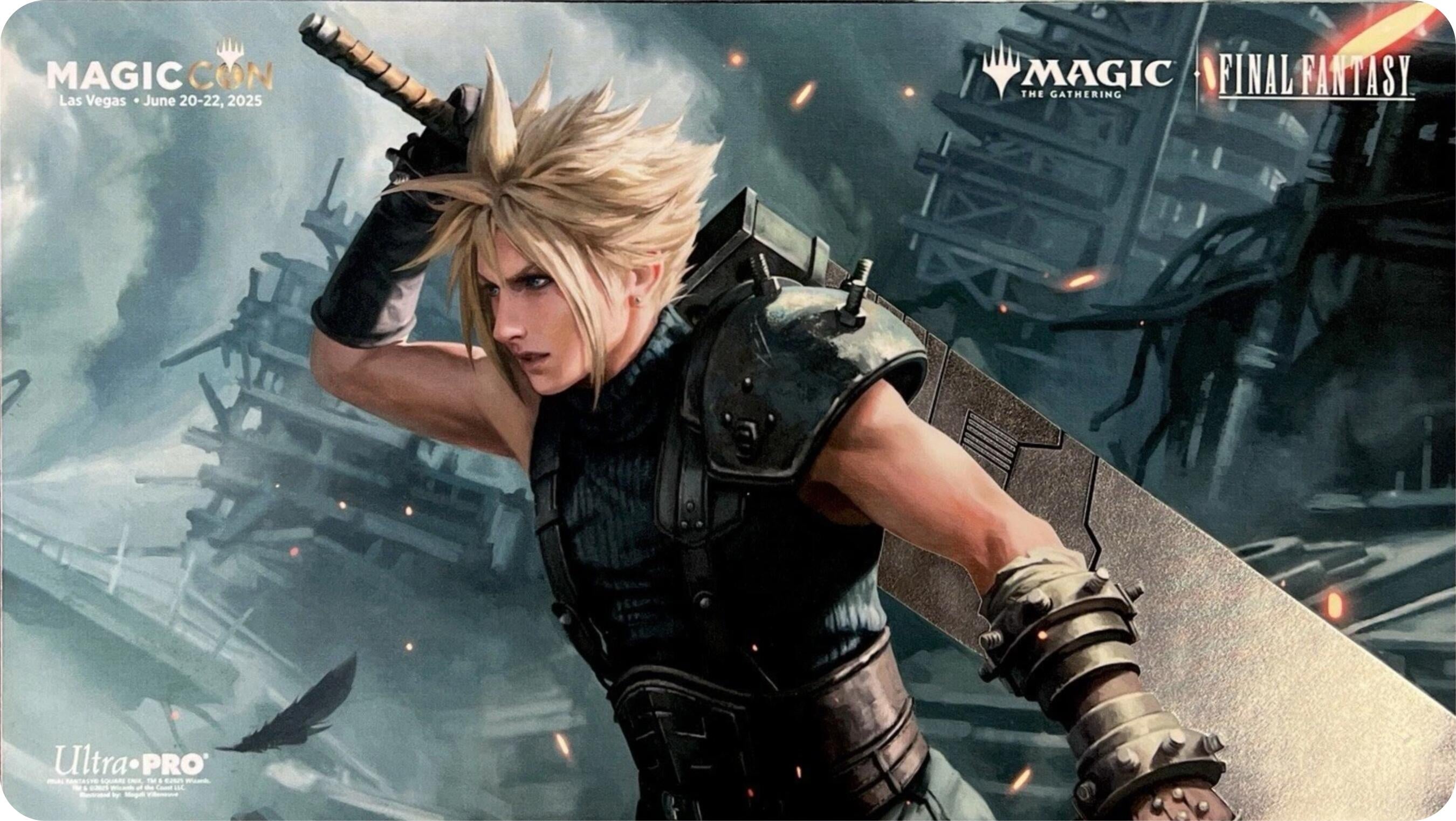 Image for MagicCon 2025 Ultra Pro Exclusive Playmat for Magic: The Gathering - FINAL FANTASY Cloud (Las Vegas) - Playmats