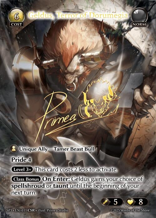 Geldus, Terror of Dorumegia (CSR) (011) (Supporter Pack 3)