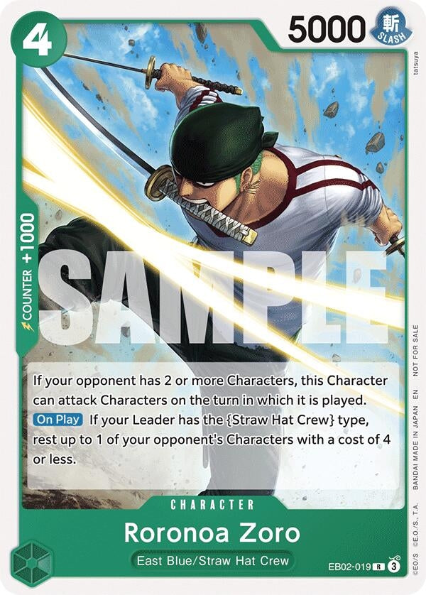Image for Roronoa Zoro (Tournament Pack 2025 Vol. 3) (EB02-019) (One Piece Promotion Cards) (OP-PR) - One Piece Card Game