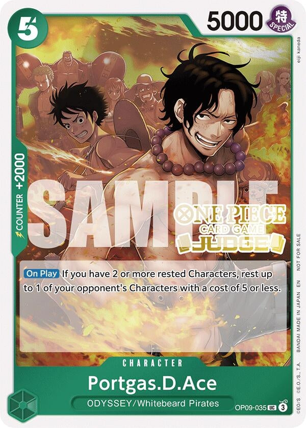 Image for Portgas.D.Ace (Judge Pack Vol. 6) (OP09-035) (One Piece Promotion Cards) (OP-PR) - One Piece Card Game