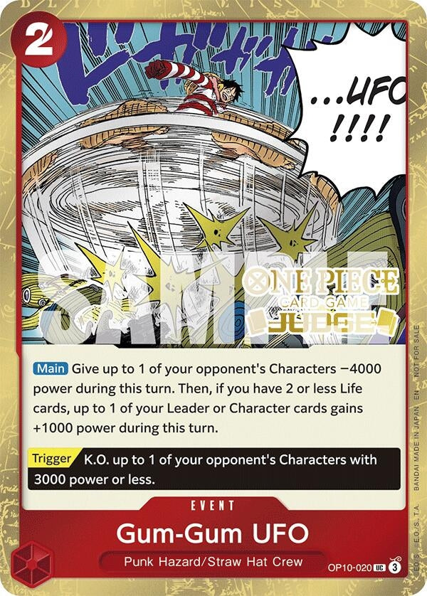 Image for Gum-Gum UFO (Judge Pack Vol. 6) (OP10-020) (One Piece Promotion Cards) (OP-PR) - One Piece Card Game