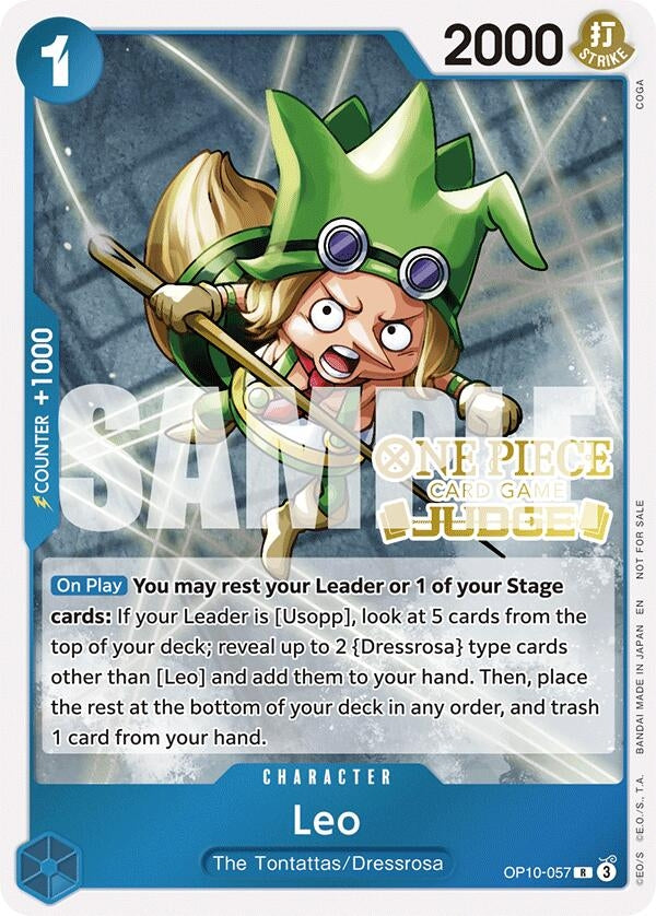 Image for Leo (Judge Pack Vol. 6) (OP10-057) (One Piece Promotion Cards) (OP-PR) - One Piece Card Game