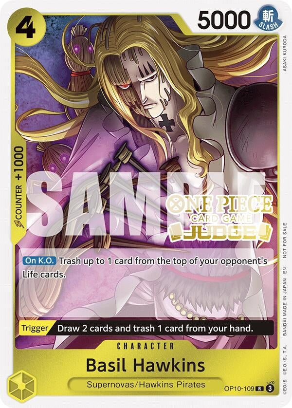 Image for Basil Hawkins (Judge Pack Vol. 6) (OP10-109) (One Piece Promotion Cards) (OP-PR) - One Piece Card Game