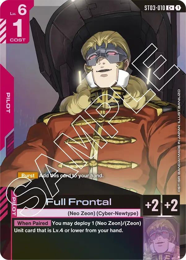 Image for Full Frontal (C+) (ST03-010) (Starter Deck 03: Zeon's Rush) (ST03) - Gundam Card Game