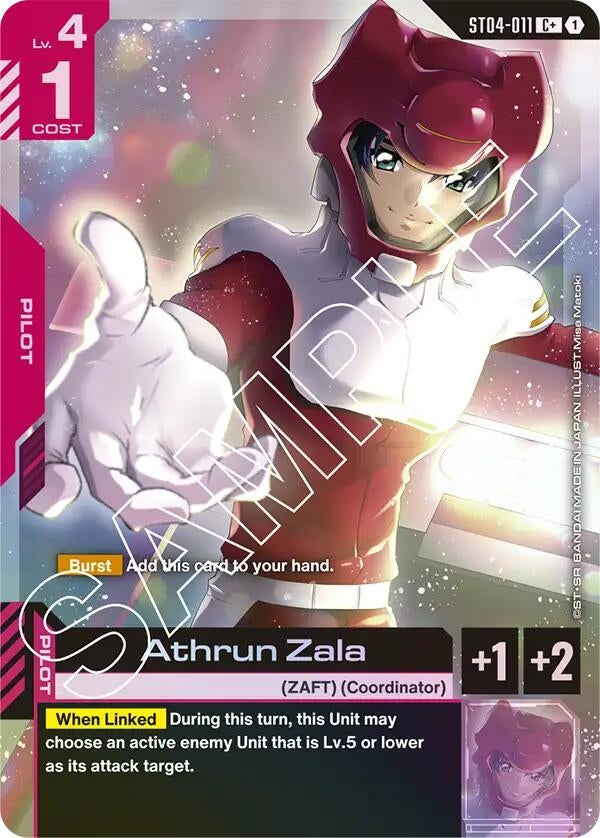 Image for Athrun Zala (C+) (ST04-011) (Starter Deck 04: SEED Strike) (ST04) - Gundam Card Game