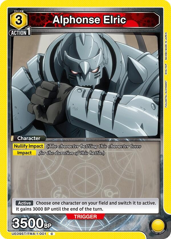 Image for Alphonse Elric (001) (UE09ST/FMA-1-001) (UE09ST: FULLMETAL ALCHEMIST Starter Deck) (UE09ST) - Union Arena