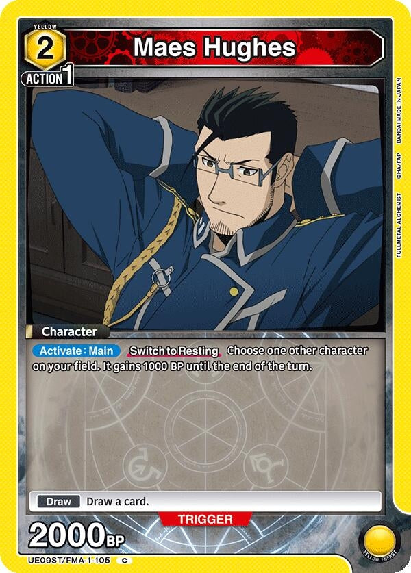 Image for Maes Hughes (UE09ST/FMA-1-105) (UE09ST: FULLMETAL ALCHEMIST Starter Deck) (UE09ST) - Union Arena