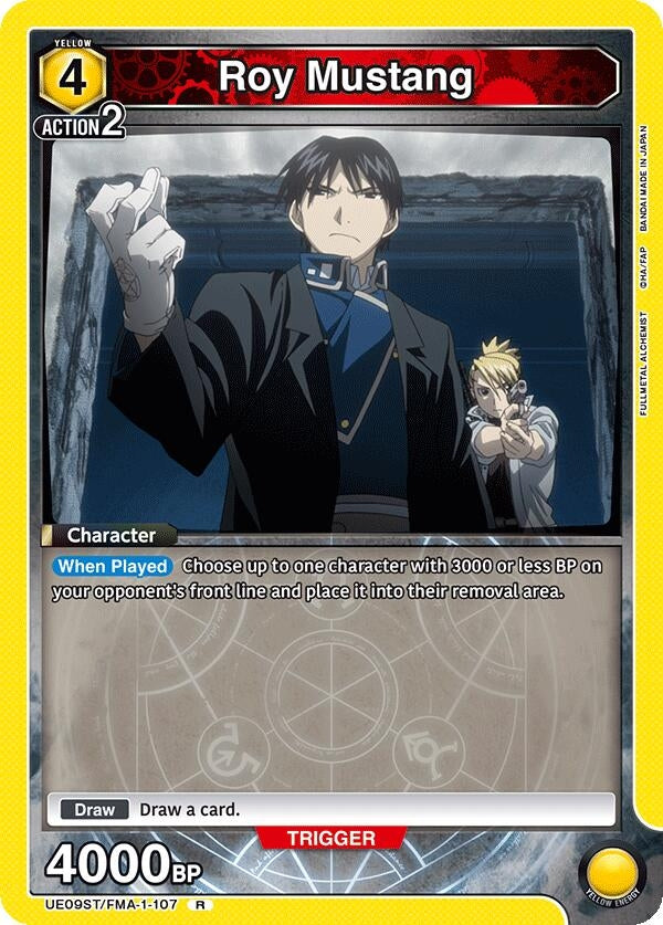 Image for Roy Mustang (107) (UE09ST/FMA-1-107) (UE09ST: FULLMETAL ALCHEMIST Starter Deck) (UE09ST) - Union Arena