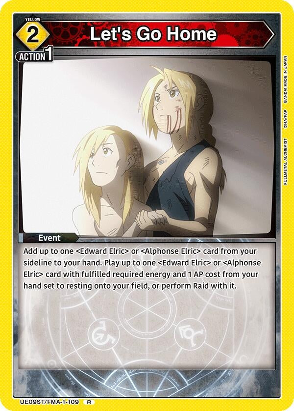 Image for Let's Go Home (UE09ST/FMA-1-109) (UE09ST: FULLMETAL ALCHEMIST Starter Deck) (UE09ST) - Union Arena
