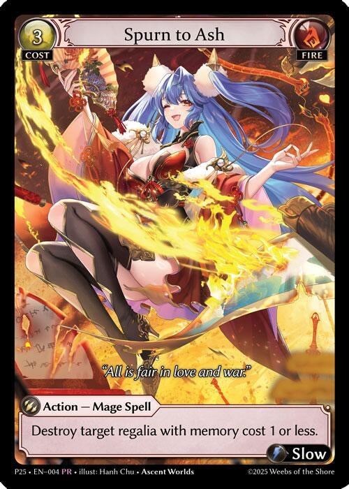 Image for Spurn to Ash (004) (Promotional Cards) (P) - Grand Archive TCG