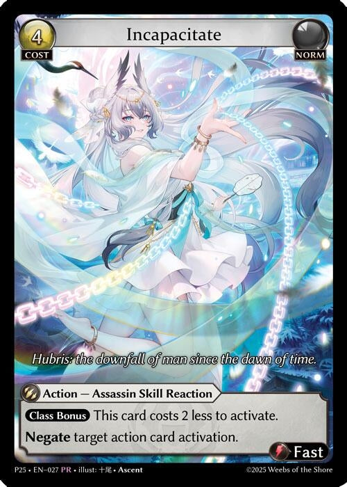 Image for Incapacitate (027) (027) (Promotional Cards) (P) - Grand Archive TCG