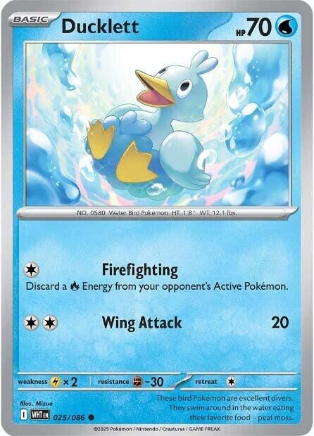 Image for Ducklett (025/086) (SV: White Flare) (WHT) - Pokemon