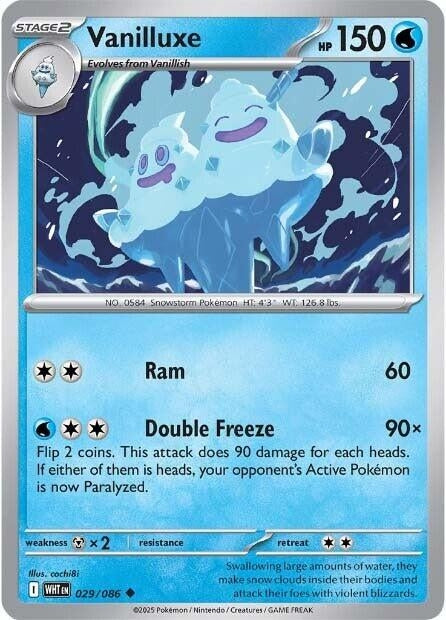Image for Vanilluxe (029/086) (SV: White Flare) (WHT) - Pokemon