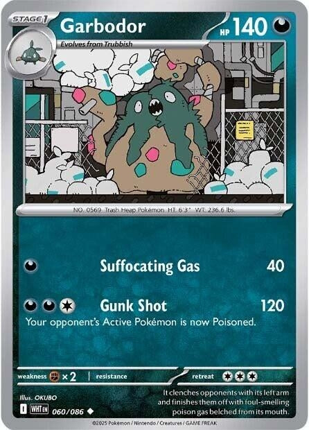 Image for Garbodor (060/086) (SV: White Flare) (WHT) - Pokemon