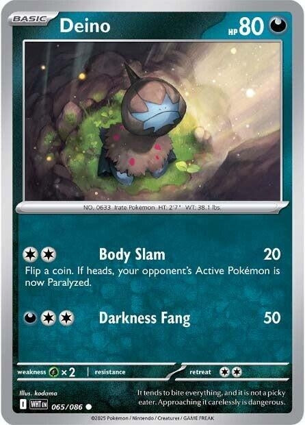 Image for Deino (065/086) (SV: White Flare) (WHT) - Pokemon