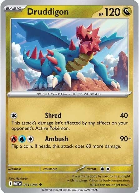 Image for Druddigon (071/086) (SV: White Flare) (WHT) - Pokemon
