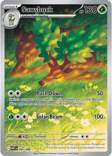 Image for Sawsbuck (092/086) (SV: White Flare) (WHT) - Pokemon
