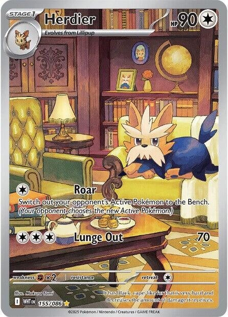 Image for Herdier (155/086) (SV: White Flare) (WHT) - Pokemon