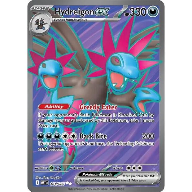 Hydreigon ex (161/086) (SV: White Flare) - PokeBox USA