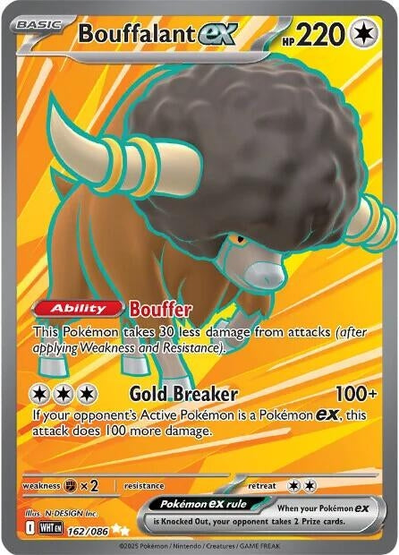 Bouffalant ex (162/086) (SV: White Flare) - PokeBox USA