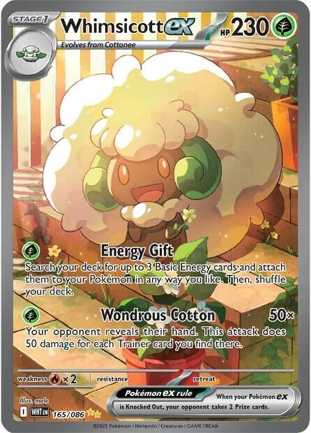 Image for Whimsicott ex (165/086) (SV: White Flare) (WHT) - Pokemon