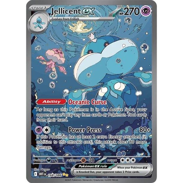 Jellicent ex (168/086) (SV: White Flare) - PokeBox USA