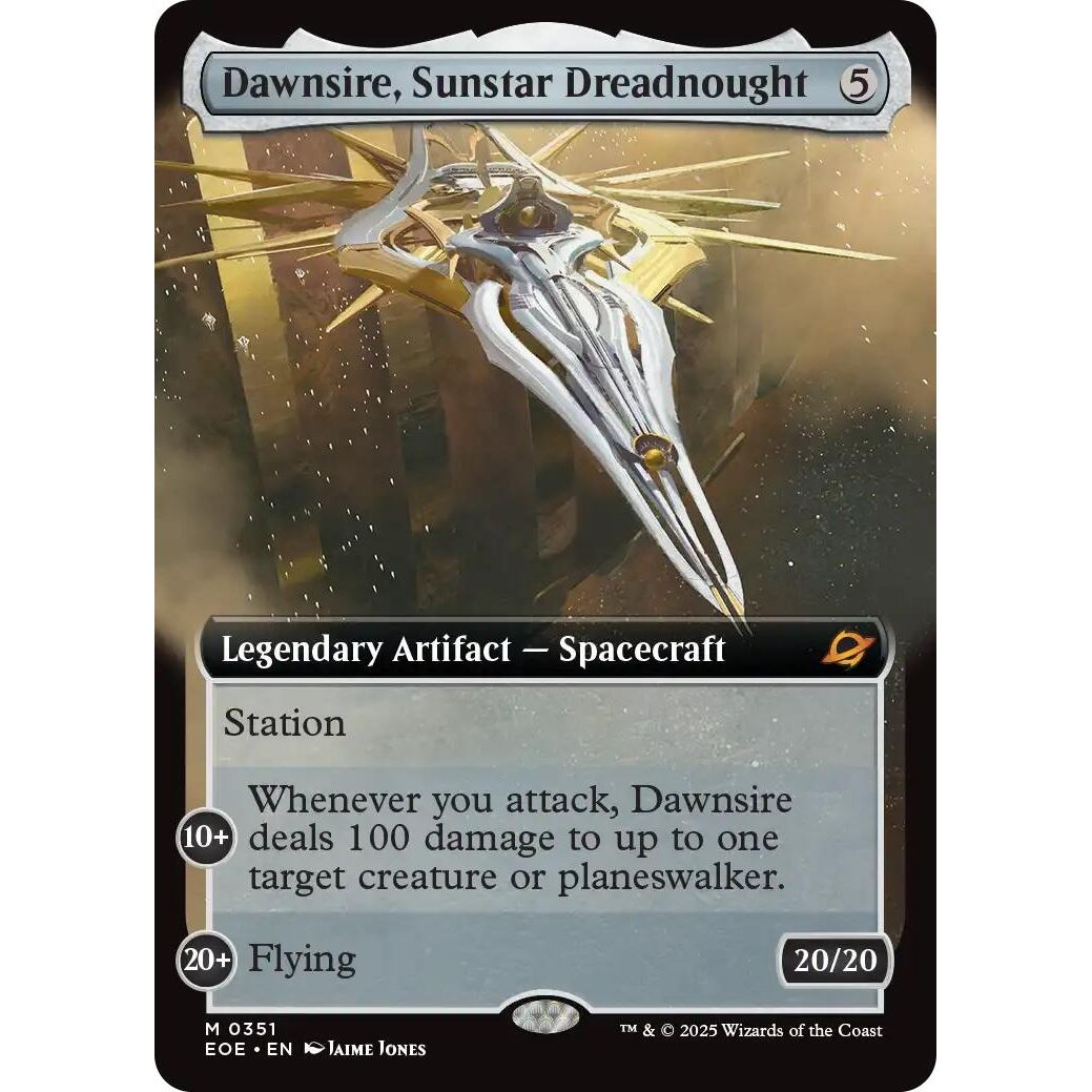 Dawnsire, Sunstar Dreadnought (Extended Art) (351) (Edge of Eternities) - PokeBox USA