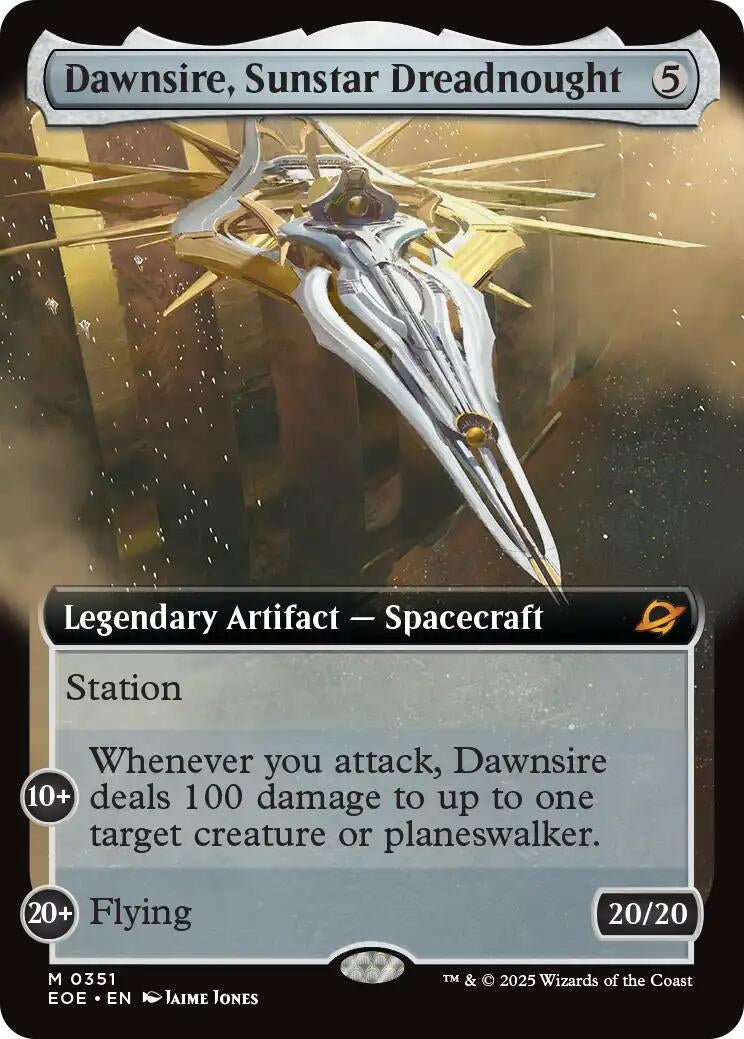 Dawnsire, Sunstar Dreadnought (Extended Art) (351) (Edge of Eternities) - PokeBox USA