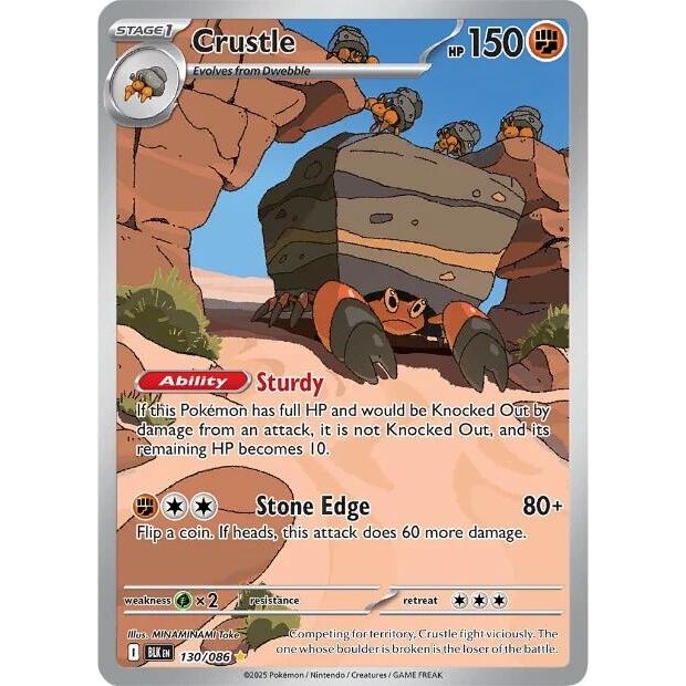 Image for Crustle (130/086) (SV: Black Bolt) - Pokemon