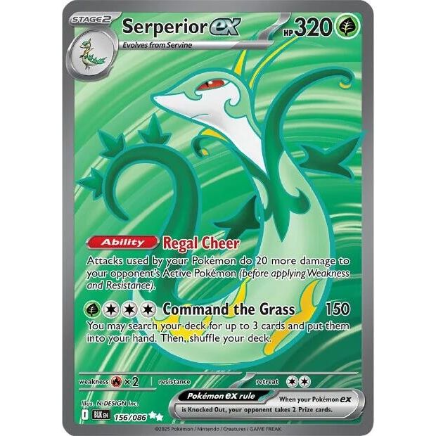 Serperior ex (156/086) (SV: Black Bolt) - PokeBox USA