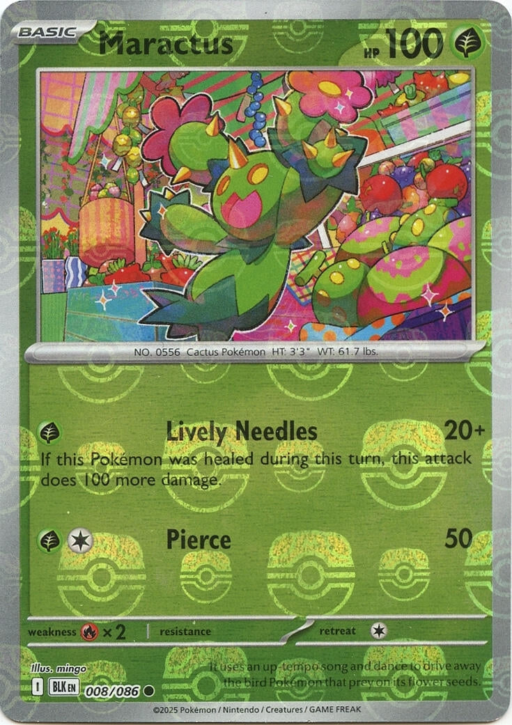 Image for Maractus (Master Ball Pattern) (008/086) (SV: Black Bolt) - Pokemon