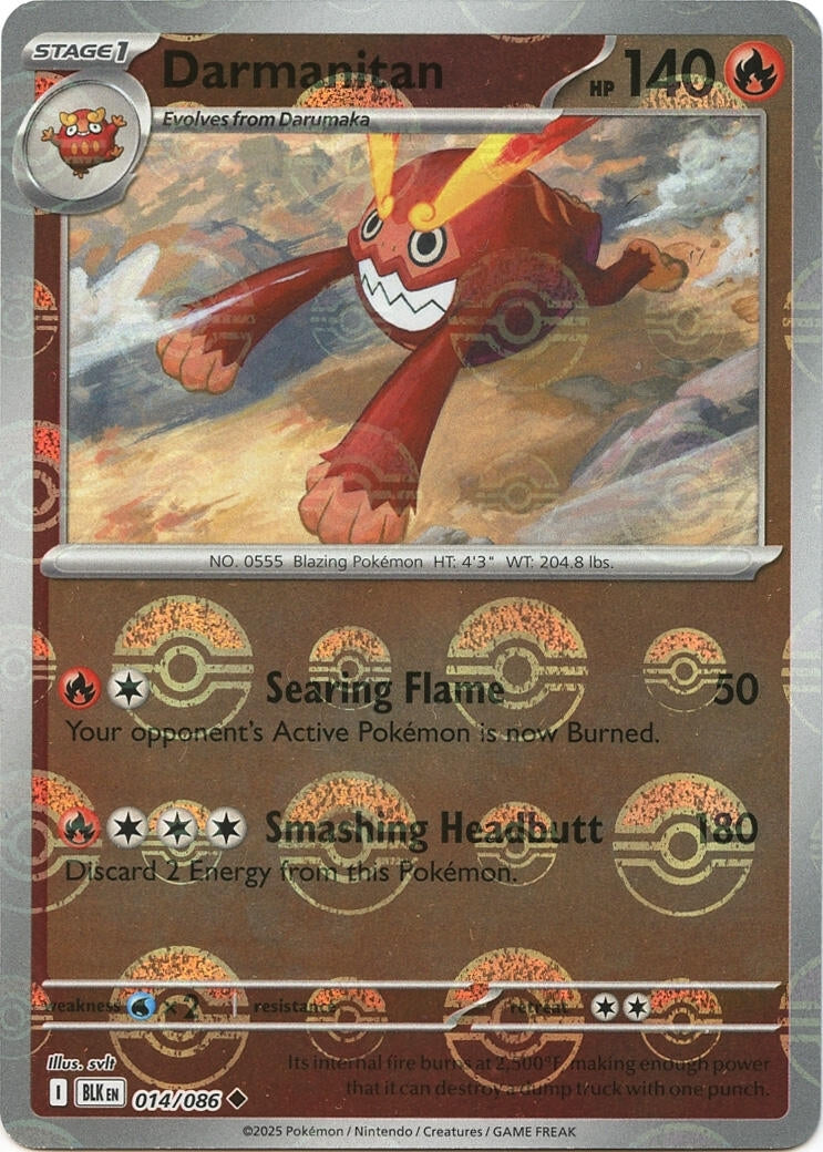 Image for Darmanitan (Poke Ball Pattern) (014/086) (SV: Black Bolt) - Pokemon