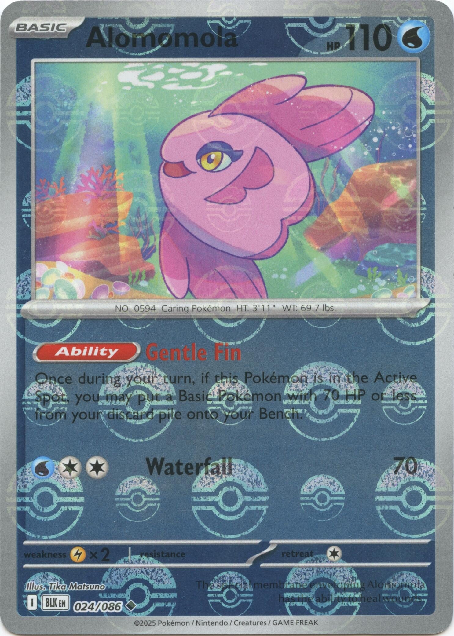 Image for Alomomola (Poke Ball Pattern) (024/086) (SV: Black Bolt) - Pokemon