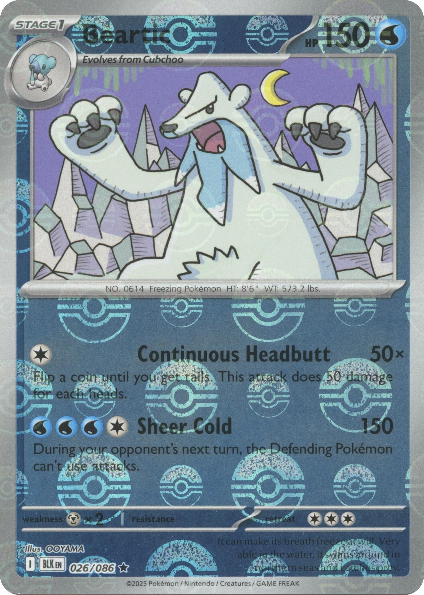Image for Beartic (Poke Ball Pattern) (026/086) (SV: Black Bolt) - Pokemon