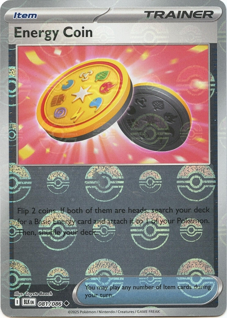 Image for Energy Coin (Poke Ball Pattern) (081/086) (SV: Black Bolt) - Pokemon