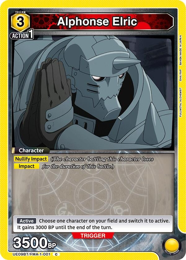 Image for Alphonse Elric (001) (UE09BT/FMA-1-001) (UE09BT: FULLMETAL ALCHEMIST) (UE09BT) - Union Arena