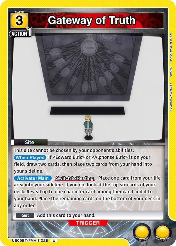 Image for Gateway of Truth (UE09BT/FMA-1-028) (UE09BT: FULLMETAL ALCHEMIST) (UE09BT) - Union Arena