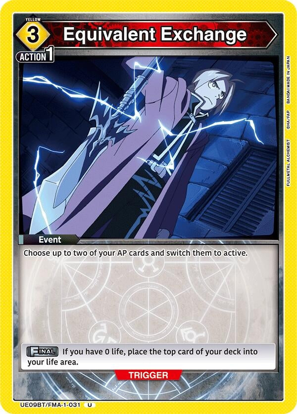 Image for Equivalent Exchange (UE09BT/FMA-1-031) (UE09BT: FULLMETAL ALCHEMIST) (UE09BT) - Union Arena