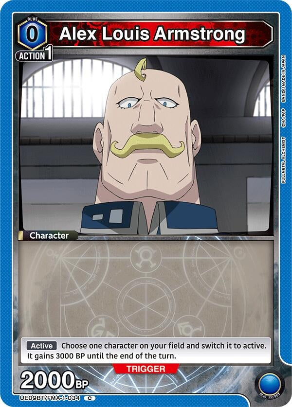 Image for Alex Louis Armstrong (034) (UE09BT/FMA-1-034) (UE09BT: FULLMETAL ALCHEMIST) (UE09BT) - Union Arena