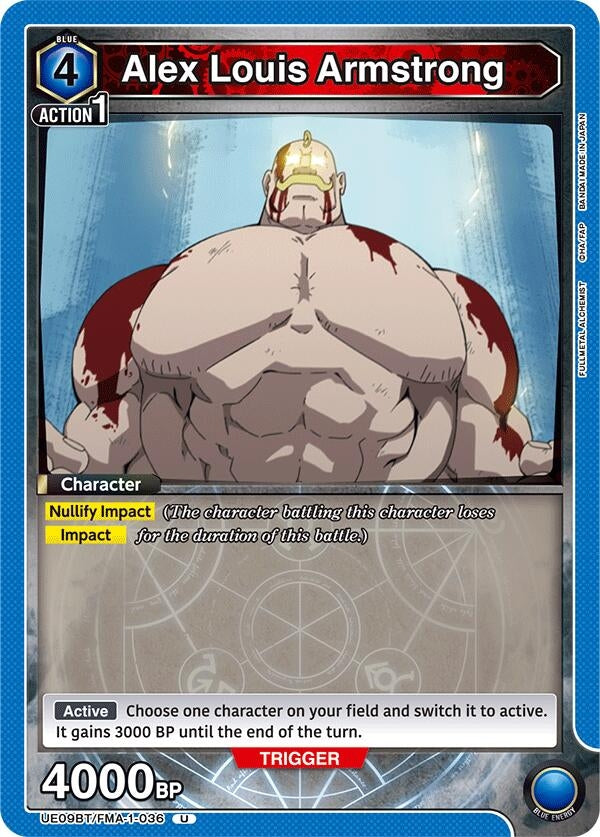 Image for Alex Louis Armstrong (036) (UE09BT/FMA-1-036) (UE09BT: FULLMETAL ALCHEMIST) (UE09BT) - Union Arena