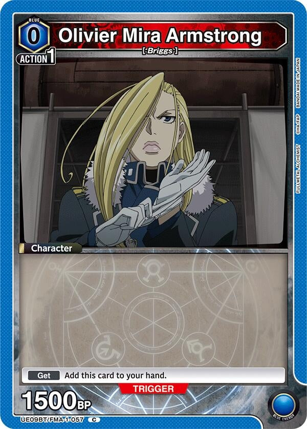 Image for Olivier Mira Armstrong (057) (UE09BT/FMA-1-057) (UE09BT: FULLMETAL ALCHEMIST) (UE09BT) - Union Arena